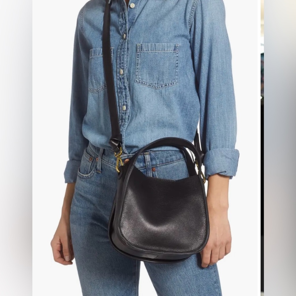 Madewell The Sydney Black Leather Crossbody Bag-preloved in awesome condition!